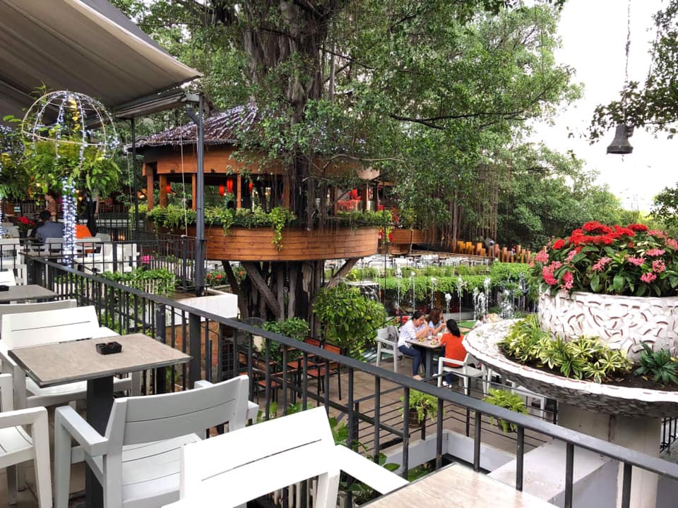 quán cà phê sân vườn Sài Gòn