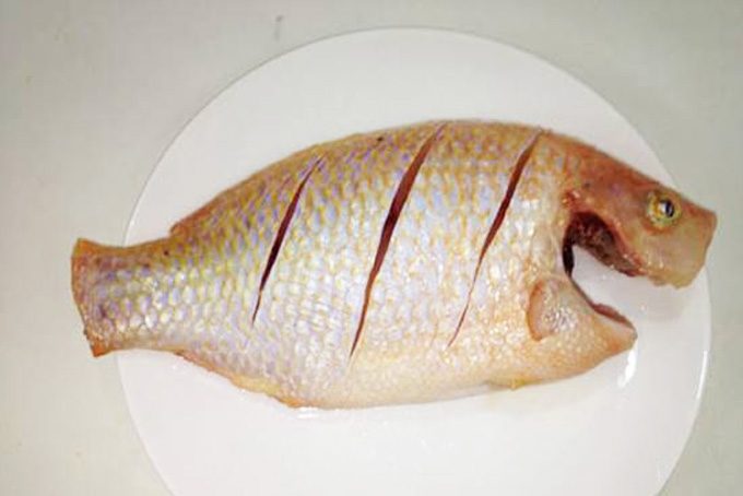 cách làm cá diêu hồng chiên mắm 3