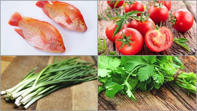 Nguyên liệu cần có cho món cá diêu hồng sốt cà chua
