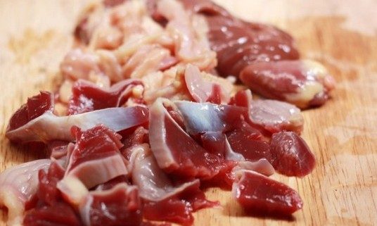 cà tím xào lòng gà 2