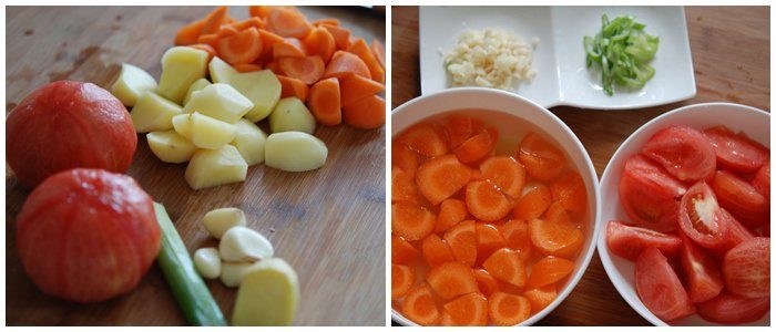 cách làm sườn bò hầm khoai tây cà rốt 6