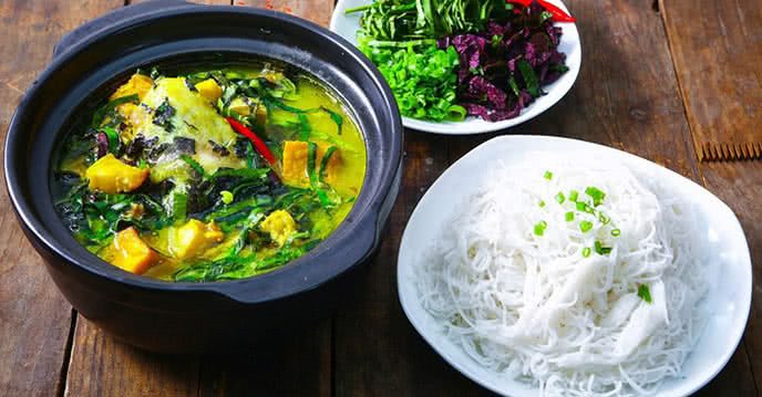 Cách nấu cá trê om chuối đậu 1