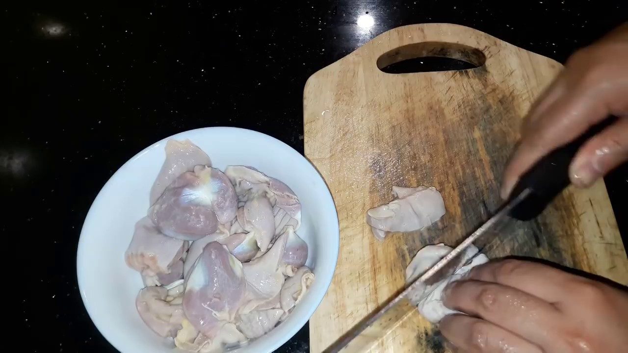 lòng gà xào đậu cô ve